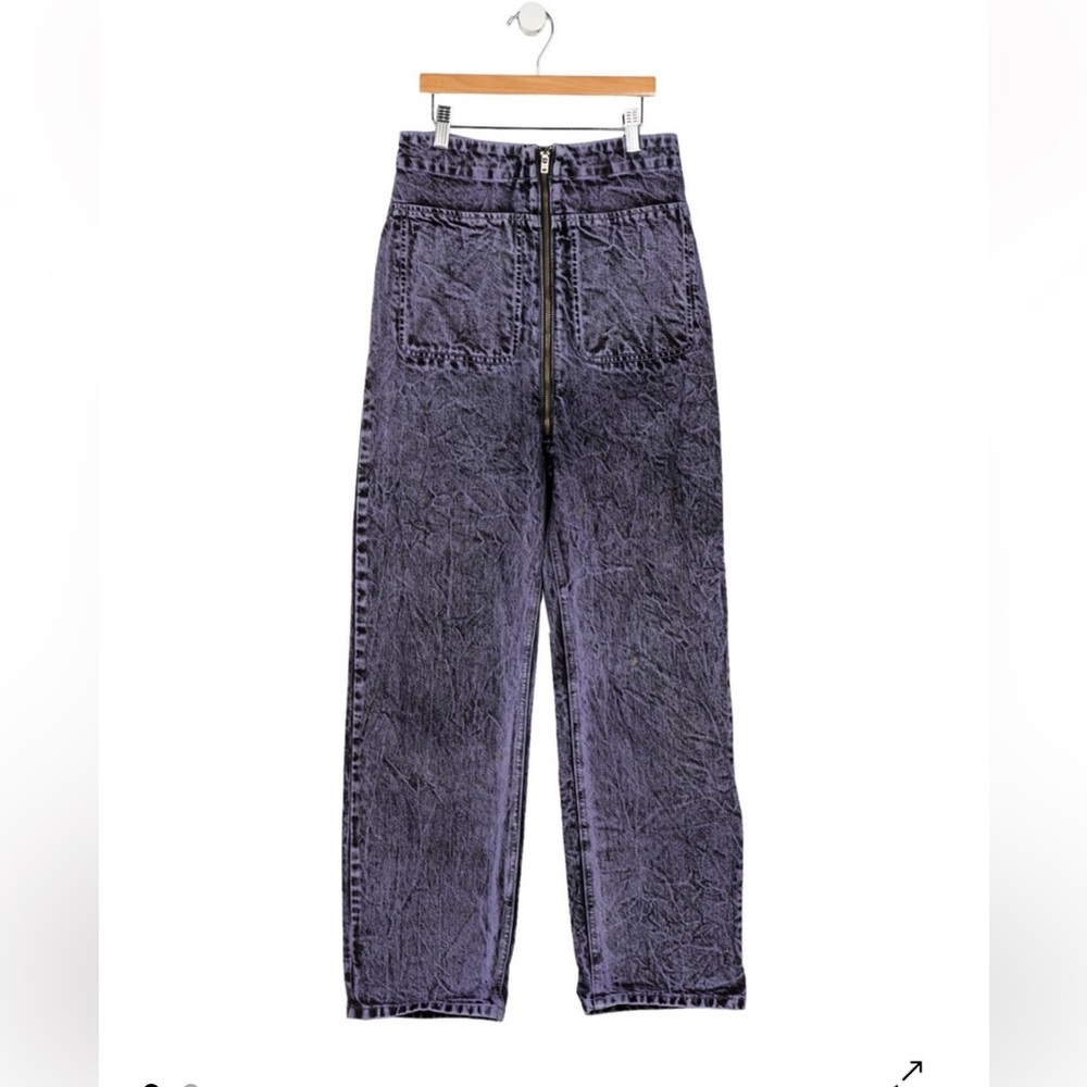 Rachel Comey Purple acid wash Barrie jeans, zip front - size 2